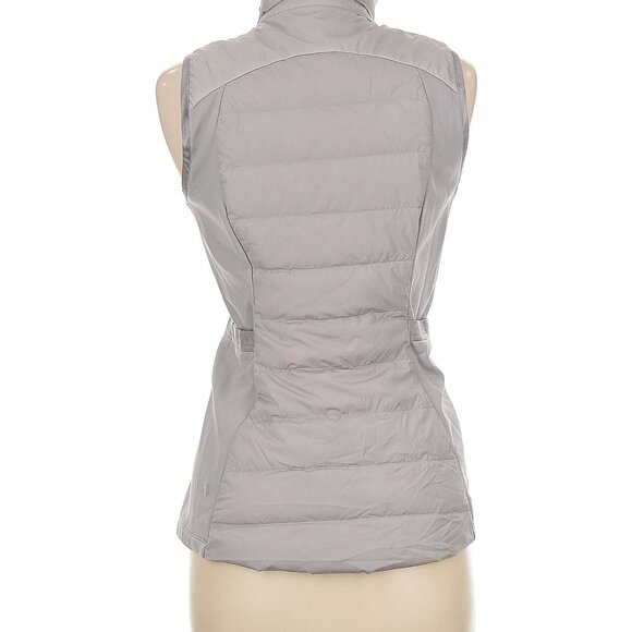 Lululemon Down For It All Vest Dark Chrome grey sz 6 run gym - Picture 2 of 6
